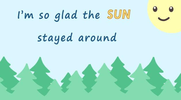 "Sun" Typography